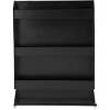 Storage Cabinet, Wall-Mounted 3-Tier Organizer with Paper Towel Rack - Garage Tool Cabinet for Shop/Trailer, Black - 2 of 4