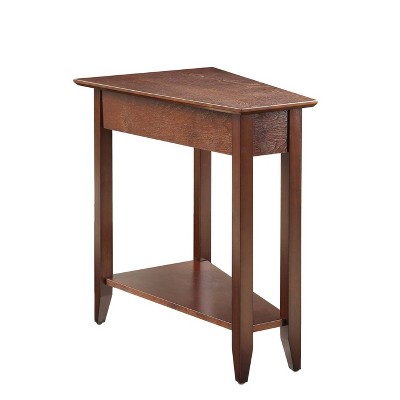 American Heritage Wedge End Table Espresso - Breighton Home