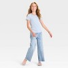 Girls' Short Sleeve Fitted Pointelle T-Shirt - Cat & Jack™ - 3 of 3