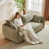 SKRAN 3-Seater Modular Sectional Sofa,Upholstered Loveseat, Deep Seat Chenille Couch with 2 Pillows for Living Room Apartment,Office - 4 of 4