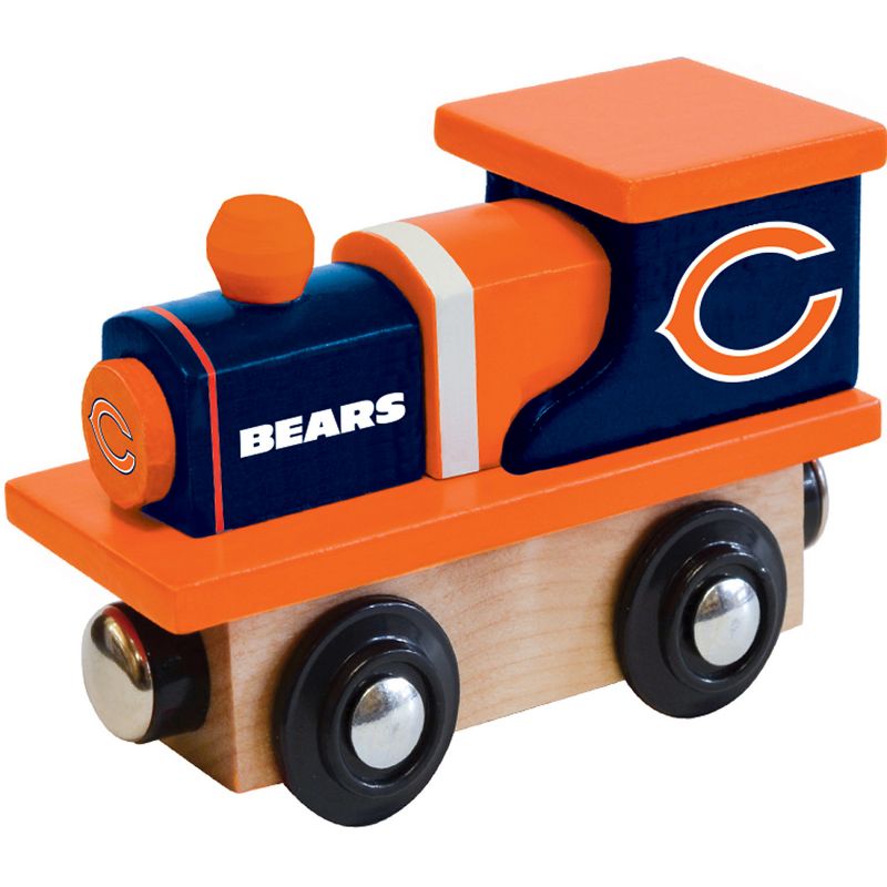 MasterPieces Officially Licensed NFL Chicago Bears Wooden Toy Train Engine For Kids, 2 of 7
