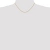 Black Bow Jewelry 1mm, 14k Yellow Gold, Solid Parisian Wheat Chain Necklace - 2 of 4