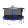 Jump Into Fun Outdoor Trampoline,With UV-resistant Safety Net, Soft Rebound Pad,Ladder,Basketball net,Safe And Wear-Resistant Trampoline - 4 of 4