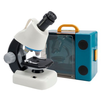 Topteng Kid Microscope Kit Set, Handheld Microscope, Educational Science Toys for Kids, White