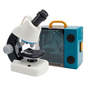 Topteng Kid Microscope Kit Set, Handheld Microscope, Educational Science Toys for Kids, White - 1 of 4