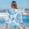 Women's Bohemian Floral Print Beach Blouse - Cupshe - 3 of 4