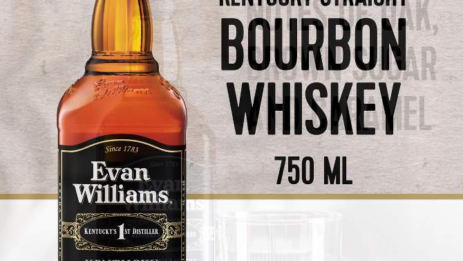 Evan Williams Bourbon Whiskey - 750ml Bottle, 2 of 10, play video