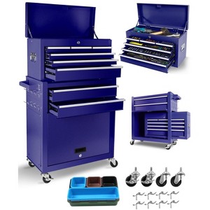 GustoWave 8-Drawer High Capacity Rolling Tool Chest, Removable Cabinet Storage Tool Box with Wheels, Detachable Toolbox with Lock - 1 of 4