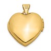 Black Bow Jewelry 14k Yellow Gold 18mm Domed Heart Locket - 3 of 4