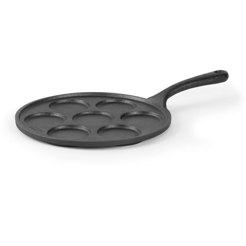 COMMERCIAL CHEF Cast Iron Pancake Pan, Makes 7 Mini Silver Dollar Pancakes, 1 of 10