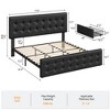 Full/Queen/King Size Bed Frame with 4 Storage Drawers and Headboard, Platform Bed Frame with Wooden Slats Support - 3 of 4