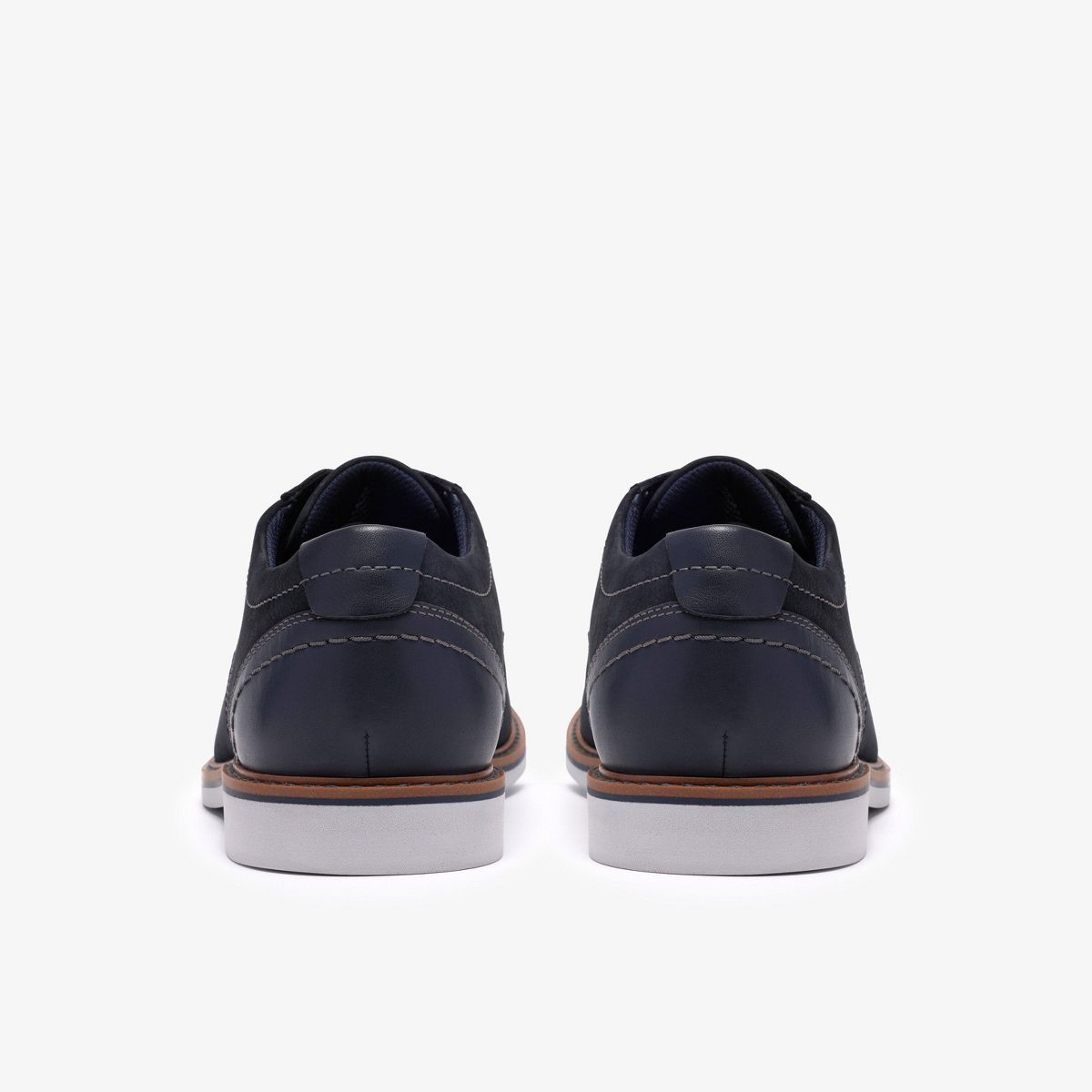 Clarks Mens Radcliff Low Navy Nubuck Shoes - thumbnail 5