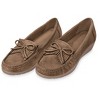 Collections Etc Stylish Faux Suede Fringe Detail Women's Loafers - 2 of 4