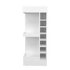 NicBex Buffet Cabinet with Storage 42" Tall Corner Bar Cabinet Sideboard Cabinet with 8 Bottle Cubbies and Double Door for Living Room - 4 of 4