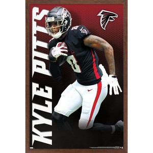 Trends International NFL Atlanta Falcons - Kyle Pitts 21 Framed Wall Poster Prints - 1 of 4