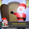 Whisen 7.5FT Christmas Inflatable Snowman House with Santa Claus and Xmas Tree, Giant Christmas Inflatables - Multicolor - 3 of 4