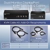 TRENDnet 2-Port Dual Monitor DisplayPort KVM Switch TK240DP - 3 of 4