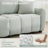 TiramisuBest 110" Modular Sectional Sofa, L Shape with Extra-large Seat, Pull-line Design, Movable Ottoman, High Density Foam, Free Combination - 4 of 4