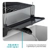 Home Zone Living Stainless Steel Dish Drying Rack with Drain Pipe and Utensil Caddies, 1-Tier - 3 of 4