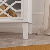 Famapy White 3 Drawers Mirrored Paint Nightstand Modern Bedside Table - 4 of 4