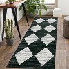 10x13 Washable Area Rug, Non-Slip, Non-Shedding Indoor, Trellis Print, Low Pile, Foldable for Bedroom, Living Room, Kids Room, Grey - 2 of 4