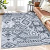Vintage Area Rug Bohemian Washable Rug Soft Low Pile Rugs for Living Room Bedroom Dining Room - 3 of 4