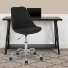 Emma and Oliver Mid-Back Fabric Task Office Chair with Pneumatic Lift and Chrome Base - 2 of 4