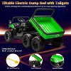 Acekool 24V 2-Seater Ride-On Dump Truck with Remote Control, 4WD UTV, Electric Dump Bed & Shovel, Bluetooth Music, 6-Wheel Adventure Toy - 3 of 4