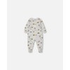 Deux par Deux Boy Printed Organic Cotton One-Piece Pajama Off-White and Multi Truck - 2 of 3