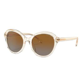 Ralph Lauren RA 5286U 5034T5 Womens Round Polarized Sunglasses Shiny Pinot Grigio 52mm