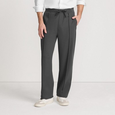 Lands' End Men's Knit Twill Track Wide Leg Pant