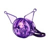 Kuromi Character Head Clear Purple PVC 12” Mini Backpack - 3 of 4