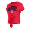 MLB St. Louis Cardinals Women's Front Knot T-Shirt - 3 of 4