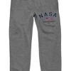 NASA Text and Flag Men's Athletic Heather Gray Graphic Sweatpants - image 2 of 3