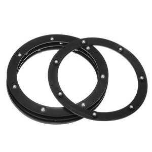 Unique Bargains Kitchen Acrylic Ball Bearings Annular Rotating Swivels Lazy Susan Turntable 4 Pcs - 1 of 3