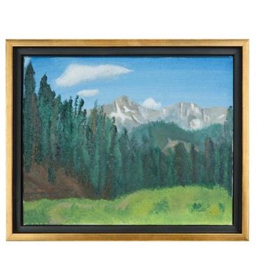 Antique Gold 11x14" Wood Floating Wall Frame