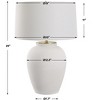 Uttermost 30255-1 Adelaide White Table Lamp - 3 of 4