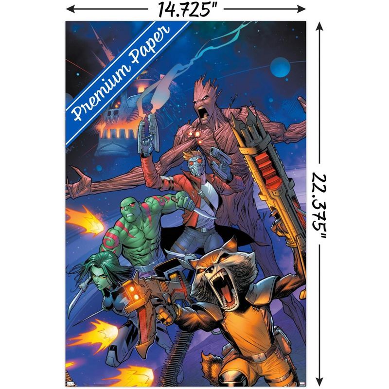Trends International Marvel Comics Guardians of the Galaxy - Group Screaming Unframed Wall Poster Prints, 3 of 7