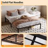 14 Inch Metal Bed Frame, Queen Platform Bed Frame No Box Spring Needed, with Metal Slat Support, Easy Assembly, Under Bed Storage - Black Queen Size - 4 of 4