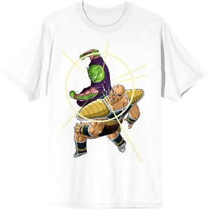 Mens Dragon Ball Z Anime Characters White Graphic Tee Shirt - 1 of 2