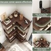 Aheaplus 5-Tier Corner Book Shelves, Freestanding Bookcase Storage Shelving - 4 of 4