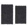 Bell Flower Collection Tufted Bath Rugs, Extra Soft and Absorbent, Non-Slip Bath Mats, Machine Washable Bath Mats, and Tub, 2 Piece Set(M+L), Gray - 2 of 4