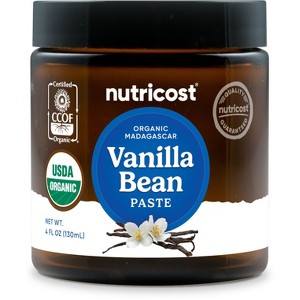 Nutricost Organic Madagascar Vanilla Bean Paste (4 oz) - Vanilla Bean Paste for Baking and Cooking, USDA and CCOF Organic, GMO-Free, Gluten-Free - 1 of 4