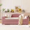 Twin Size Daybed with Storage Armrests, Trundle, and Integrated Bluetooth Audio System for Bedroom or Apartment - 2 of 4