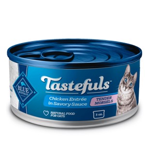 Blue Buffalo Tastefuls Natural Tender Morsels Wet Cat Food with Chicken Entrée - 3oz - 1 of 4