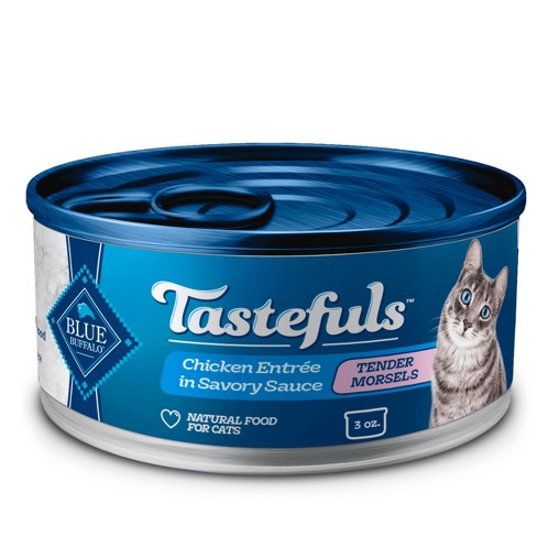 Blue Buffalo Tastefuls Natural Tender Morsels Wet Cat Food with Chicken Entrée - 3oz - image 1 of 4