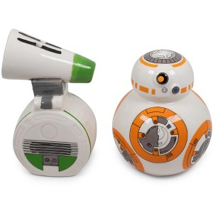Seven20 Star Wars BB-8 and D-O Ceramic Salt and Pepper Shakers | Set of 2 - 1 of 4