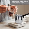 3 Piece Stainless Steel Turkish Coffee Set with Heat Resistant Handles – Silver - 4 of 4