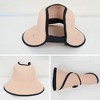 Anna-Kaci Roll Up Wide Brim Visor Sun Hat with Ponytail Hole and UV Protection Lightweight Packable Foldable Summer Cap - 4 of 4
