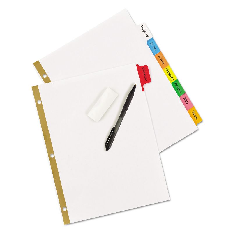 Avery Write & Erase Big Tab Paper Dividers 8-Tab Letter 23079, 4 of 10